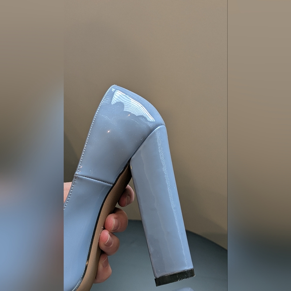 Light blue chunk Heels - Picture 3 of 5